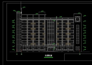 框架办公楼工程设计CAD方案