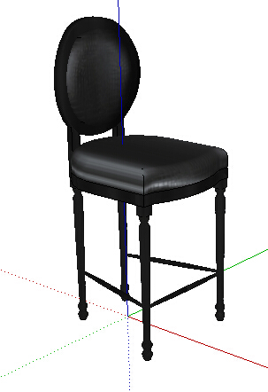 古典风格座椅椅子su模型