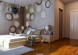 现代家装卧室设计3dmax模型