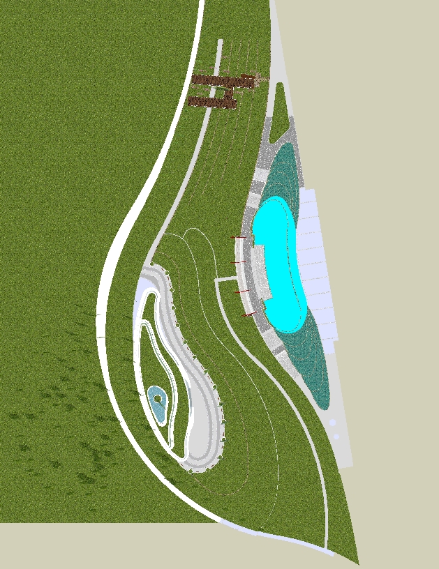 高新区桂龙桥公园两个景观节点ＳＵ模型(14)