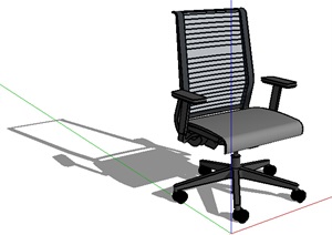 办公靠椅独特设计SU(草图大师)模型