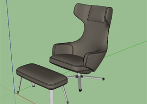 现代沙发椅及坐凳设计SU(草图大师)模型