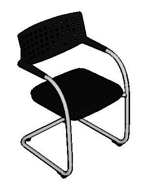 现代办公室座椅设计su模型