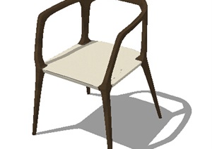 现代详细简约座椅设计SU(草图大师)模型