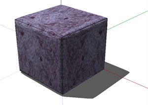 方形沙发坐凳设计SU(草图大师)模型