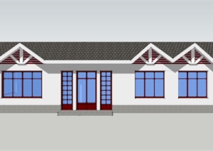单层小住宅建筑SU(草图大师)模型