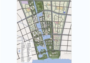 某滨水新城控规划设计jpg方案