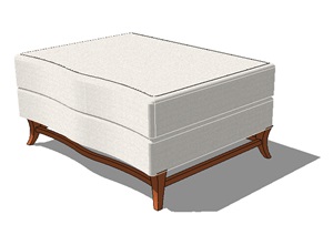 现代沙发坐凳SU(草图大师)模型