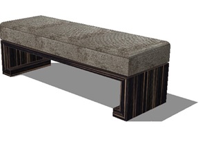 长条沙发坐凳设计SU(草图大师)模型