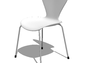 简约现代室内空间靠椅设计SU(草图大师)模型