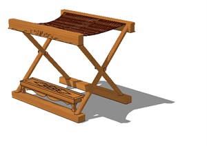折叠坐凳设计SU(草图大师)模型