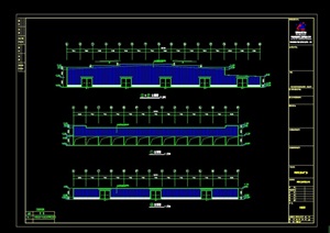 南通市华洋石材公司钢结构厂房设计cad施工图