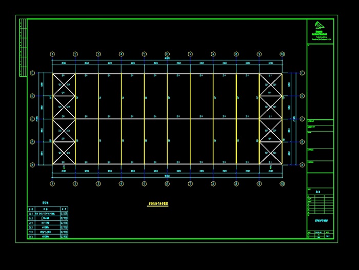 福建公司钢结构工程厂房建筑CAD方案(2)
