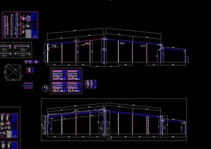 福建某公司钢结构二期工程设计CAD方案