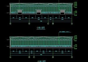 福建某公司设计厂房钢结构cad工程图