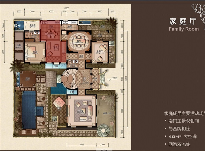 独栋欧式别墅室内设计jpg方案及效果图(2)