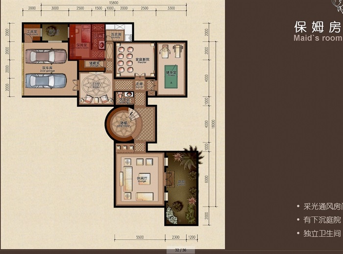 独栋欧式别墅室内设计jpg方案及效果图(3)