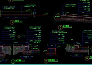 现代独特详细cad花坛结构详图