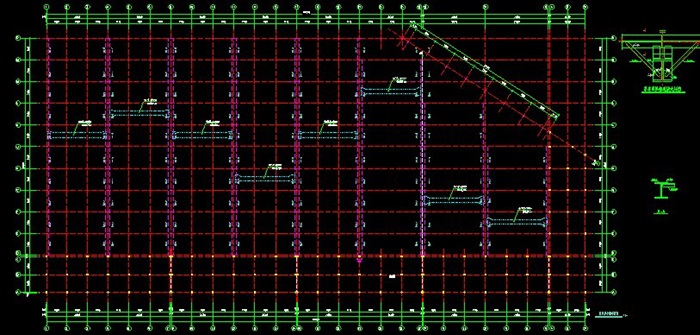 某公司车间吊车梁系统CAD图(1)
