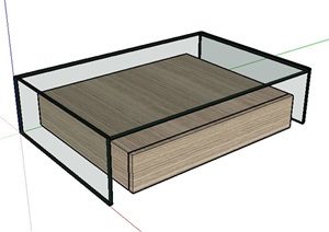 现代独特详细的桌子茶几设计SU(草图大师)模型