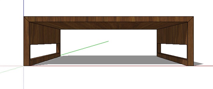 现代独特详细完整的木桌子su模型