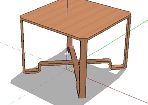 现代简约独特桌子设计SU(草图大师)模型