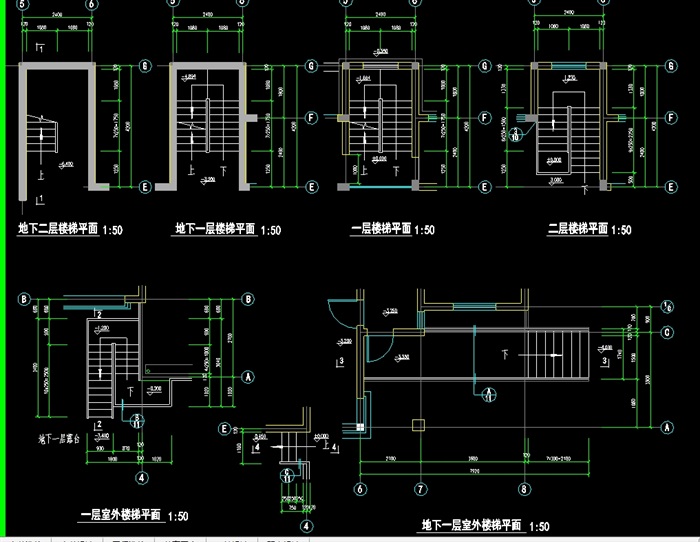 经典别墅B户型建筑设计cad施工图(2)