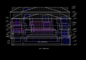 蒙古别墅建筑设计cad方案图