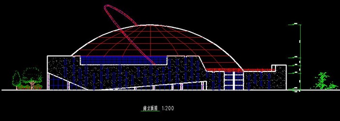 电影院建筑设计方案(含CAD图SU模型JPG效果图及PSD分层图)-约20000平(9)