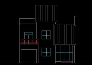 某小别墅建筑设计cad方案图