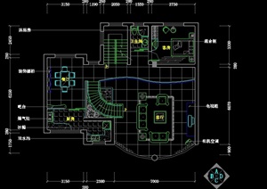 某别墅竹苑小区建筑cad方案