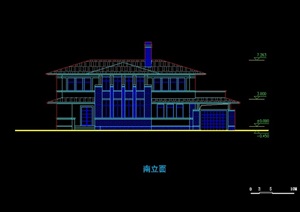 某欧式独栋别墅住宅设计cad方案