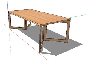 现代室内桌子独特设计SU(草图大师)模型