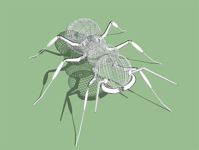 蚂蚁雕塑作品ＳＵ模型(1)