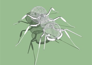 蚂蚁雕塑作品ＳＵ模型