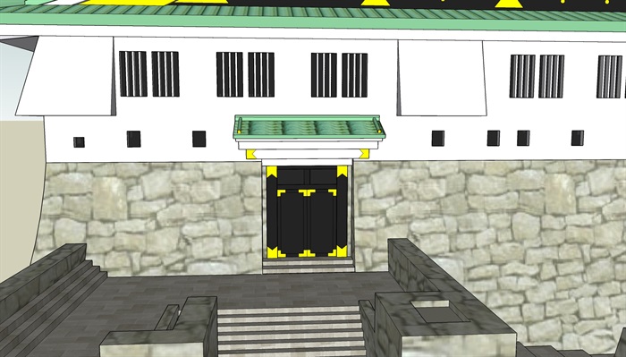 日本详细完整的寺庙su模型