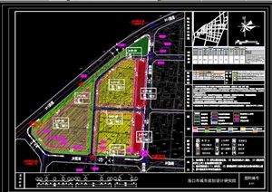 城市地块居住区规划设计平面图