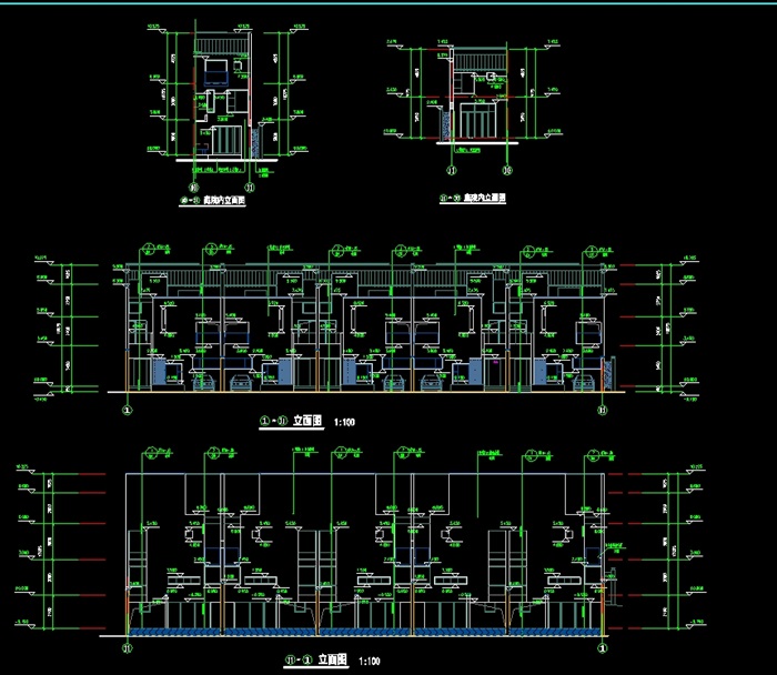 某住宅楼多层设计cad施工通用图(1)