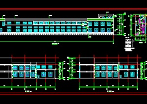 框架结构厂房的建筑cad方案图