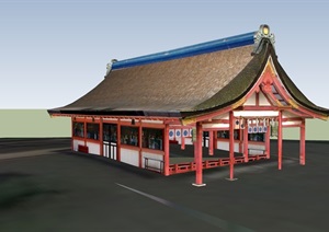日本旅游建筑SU(草图大师)模型