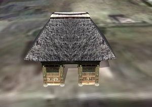 日本古建民居住宅楼SU(草图大师)模型