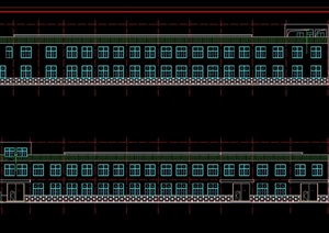 一个厂区的三个不同框架结构厂房的建筑cad施工图