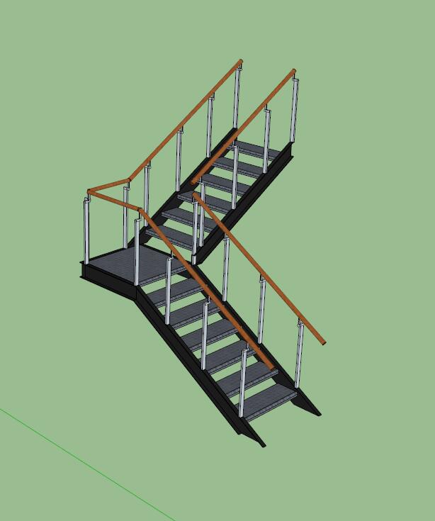 某楼梯详细独特su模型