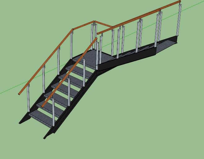 某楼梯详细独特su模型