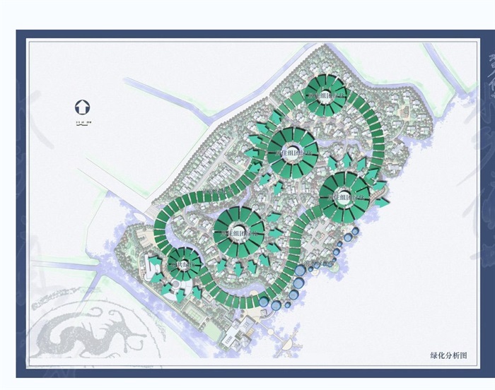 太湖中式别墅区规划jpg方案图(4)