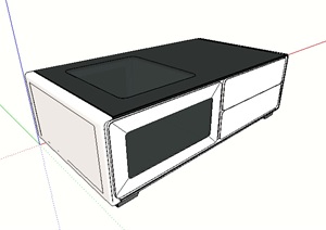微波炉素材设计SU(草图大师)模型