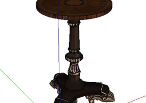 某欧式独特的桌子设计SU(草图大师)模型