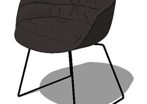 某现代简约座椅SU(草图大师)模型