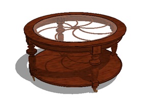 某欧式独特的圆桌SU(草图大师)模型