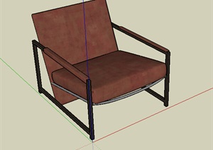 现代简约室内详细的椅子设计SU(草图大师)模型